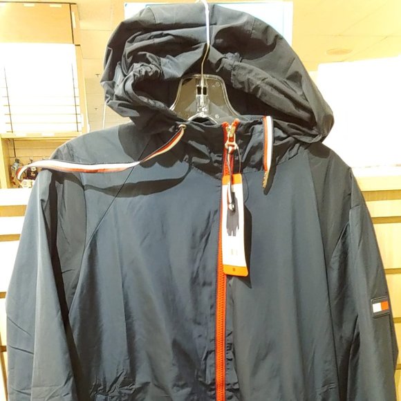 Tommy Hilfiger Ladies' Windbreaker Hoodie Jacket Navy - Picture 13 of 15